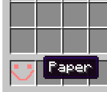 An image of the custom model on the paper, with the "Paper" tooltip