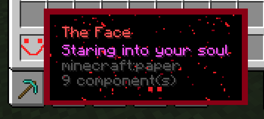 The custom item with a tooltip that totally doens't look horrifying